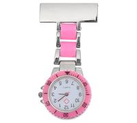 WATIIFUFU Quartz Hanging Pocket Watch for Nurses and Students Decorative Adorable Pink Fob Watch with Arabic Numerals Read Dial for Exams and Use Stylish Idea