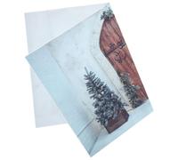 WATIIFUFU Realistic Christmas Tree Photo Backdrop 90x150cm High Resolution Pictorial Cloth Background for Videos at Home and Theme Parties