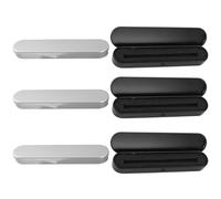 WATIIFUFU Rectangular Aluminum Pencil Boxes Multi-Function Portable Pencil Cases 6pcs with Sponge Interior, Firmly Fix Pens and Protect Stationery for Backpack or Briefcase Use by Teenagers