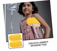 WATIIFUFU Replaceable Crutch Cushion Pads for Underarm Support Soft Cotton Sponge Walking Stick Padding for Elderly Comfort and Relief Anti-Slip Mat