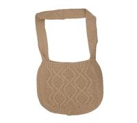 WATIIFUFU Retro Woven Crochet Shoulder Bag Portable Crossbody Tote Pouch for Women Pastoral Style Storage for Phone Cosmetics Essentials Casual Work Shopping Dating Accessory