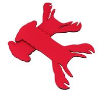 WATIIFUFU Reusable Lobster Shape Ice Pops Holder Sleeves with Neoprene Cold Insulation for Ice Candy and Yogurt Sticks for Concerts and Tailgating 2pcs Red