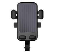 WATIIFUFU Rotatable Motorcycle Phone Holder PC and Abs with Mechanical Lock Design, Adjustable Angle and Silicone Grip Black for Mobile Phones Suitable for Battery Car and Motorbike