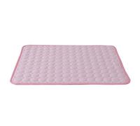 WATIIFUFU Self Cooling Mat for Cats and Dogs Pink Ice Silk Pet Cooler Cushion with Cotton Filling Cool and Breathable Summer Cooling Pet Mat for Bed or Chair Prevent Overheating