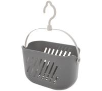 WATIIFUFU Shower Hanging Wall Basket with Hook, Plastic Bathroom Storage Organizer with Drain Holes and Handle for Small Items and Cosmetics in Bathroom