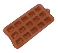 WATIIFUFU Silicone Chocolate Mold Easy to Demold Multi-Purpose with Designed Coffee Colour and Small Chocolate Molds for Candy and Mousse for Home Baking