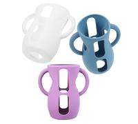 WATIIFUFU Silicone Sleeve for Baby Glass Bottle 240ml Compatible with Philips 3pcs Baby Bottle Silicone Protector Drop-Resistant Non-Slip Cover for Infant Feeding