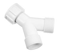 WATIIFUFU Sink Drain Pipe Adapter with Smooth Inner Wall for Kitchen Plumbing, 3/4" White Plastic Y-Shaped Connector Resists Deformation and Ensures Efficient Water Flow Under Sink Use