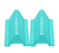 WATIIFUFU Slide Drying Rack Plastic Vertical Structure 2pcs Sturdy Construction and Efficient Drying for Microscope Glass Slides for Compact Laboratories and Lab Equipment Storage