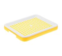 WATIIFUFU Small Animal Litter Box Rectangular Yellow Tray for and Chinchillas Stable Feature Versatile and Easy to Clean for Indoor Use and Pet Cages