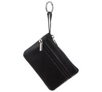 WATIIFUFU Small Leather Coin Purse Keychain with Zipper, Versatile Change Pouch for Holding Coins and Receipts, Compact Wallet for Daily Use and School, for Family and Mother