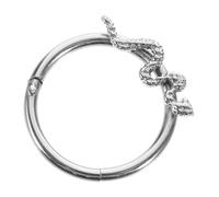 WATIIFUFU Snake Nose Ring for Women Versatile Titanium Steel Septum Jewelry Fashionable Nose Hoop for Daily Wear Unique Snake Design for Halloween and Parties