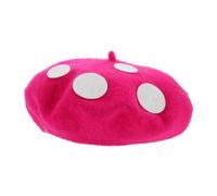 WATIIFUFU Soft and Comfortable Wool Blend Mushroom Hat with Whimsical Shape and Versatile Style for Carnival Party and Costume Use, Kids Size 48-52cm