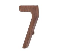 WATIIFUFU Solid Wooden House Address Numbers for Exterior Door Black Walnut Magnetic Number Plaques Stylish Oversized Mailbox Signs Easy Installation for Home Decor