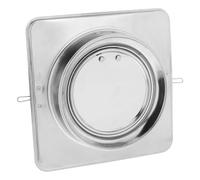 WATIIFUFU Stainless Steel Backflow Preventer for Kitchen Hood and Range Hood, Reusable Non-return Valve Fast Smoke Exhaust, Easy to Install, 160mm Silver