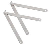 WATIIFUFU Stainless Steel Foldable Table Connector 2pcs, Furniture Hardware Desk Lid Support Hinges for Cabinet, Drawer, and Wooden Box Display