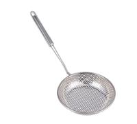 WATIIFUFU Stainless Steel Skimmer Spoon for Cooking and Serving with Heat Resistant Handle, Quick Oil and Water Separation, for Kitchen and Restaurant Use with Silver Finish