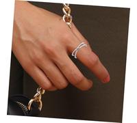 WATIIFUFU Sterling Silver Open Ring Simple Fashion Finger Jewelry for Women Comfortable Fit Minimalist Design Idea