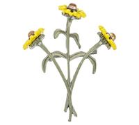 WATIIFUFU Sunflower Brooch Pin for Clothes with Secure Pin Design Enamel Painted Flower Accessory for Hat Scarf Backpack Stylish Lapel Decoration for Women Party Meeting Birthday
