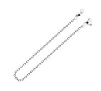 WATIIFUFU Titanium Steel Wireless Earphone Chain Holder Anti-lost Magnetic Strap Lightweight Portable Neck Lanyard Compatible with Airpods for Sports and Daily Use