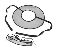 WATIIFUFU Traditional Chinese Black Hollow Mesh Costume Hat for Hanfu, Kung Fu, Samurai Cosplay and Drama Props - Ancient Style One-piece Headwear for Stage Performance