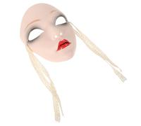 WATIIFUFU Traditional Handmade Full Face Chinese Mask for Women and Intricately Painted Vintage with Complete Facial Coverage Cultural Hanfu Accessory for Carnival and Cosplay
