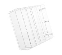 WATIIFUFU Transparent Acrylic Cash Drawer Insert Tray with Removable Dividers Multi-compartment Storage Box for Coins Bills Cards Versatile Organizer for Shops Retail Supermarkets Classrooms