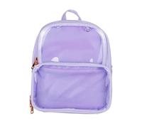WATIIFUFU Transparent Jelly Backpack Stylish Rucksack for Teen Boys Adjustable Straps Violet Fashionable Lightweight School Travel Bag