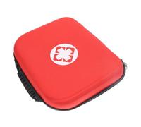 WATIIFUFU Travel Medicine Bag Emergency Kit for Car Red Storage Case Zipper Compact and Functional for Daily Use