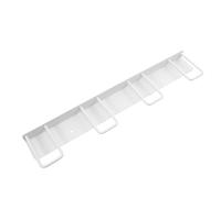 WATIIFUFU Under Cabinet Mug Hook Rack Slots Kitchen Cup Holder Wall-Mounted Organizer for Hanging Mugs and Cups with Draining Design White