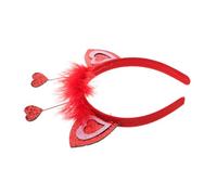 WATIIFUFU Valentine's Day Heart Headband Bopper Sparkle Headband for Women Girls Party