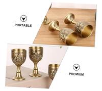 WATIIFUFU Vintage Small Whiskey Glass Creative Wine Cup for Home Bar Parties Reusable Unbreakable Drinking Glass for Tequila Cocktails and Spirits for Picnics Weddings and Celebrations