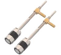 WATIIFUFU Violin Bow Screw Metal 2pcs Silver Wear Resistant Suitable for 4/4 and 3/4 Violin Bow Repair and Practicing Accessory