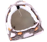 WATIIFUFU Warm Hanging Hamster Hammock Bed with Hooks Wear-resistant Cotton Bedding for Small Pets Like Hamsters and Chinchillas Comfortable Breathable Nest for Cage Use Easy to Clean