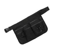 WATIIFUFU Waterproof Garden Waist Bag 3 Shallow Grilling Pockets Adjustable Belt Lightweight Oxford Cloth Hanging Pouch with High-Impact Plastic Buckle for Gardening