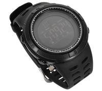 WATIIFUFU Waterproof Step Count Watch with Timing Function for Outdoor Sports and Mountain Climbing, Featuring Calendar and Day the W isplay, Sturdy Abs and Silicone Material