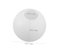 WATIIFUFU White Dome Ceiling Light Shade Replacement Frosted PE Spherical Cover for Globe Chandeliers and Pendant Lights Dual Mount Ceiling Pendant Lamp Shade for Modern Home and Bathroom