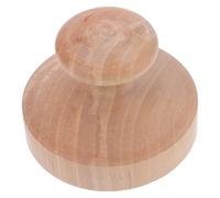 WATIIFUFU Wooden Dough Press Cookie Press Stamp Flat 6cm Diameter Tortilla Maker Multi-Functional Bun Mould for Pancakes Meat Pies Home and Party Baking