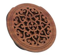 WATIIFUFU Wooden Soundhole Cover for Guitar Beautiful Hollow Pattern, Lightweight and Easy to Store Acoustic Guitar Accessory to Reduce Feedback and Block Soundhole Noise