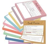 WATINC Candy Book Review Sticky Notes - 10P Spring Easter Gift Candy Self-Stick Note Pads Reading Tracker for Book Lover Reader, 500 Sheets Small Notepad Reading Log Sticker for Bookish Bookworm Gift