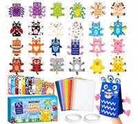 WATINC Paper Hand Puppet Making Kit for Storytelling Role Play