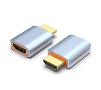 Watio Wave Adapter - 8K HDMI Male to HDMI Female Adapter - Blue - Supports High Definition - Ideal for Video and Audio Connections.*