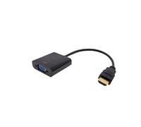 Watio Wave Adapter - HDMI to VGA adapter with audio output, compatible with video devices, allows connection to VGA monitors.*