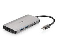 Watio Wave Docking - 8-in-1 USB-C device with HDMI, Ethernet, card reader and power supply. Ideal for expanding connections.*