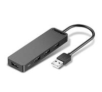 Watio Wave HUB - 4 Port USB 2.0 Hub, 0.5 m, Grey, ideal for connecting multiple devices simultaneously. Compatible and functional.*