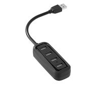 Watio Wave HUB - 4 Port USB 2.0 Hub, 0.5m Cable, Compact Design, Ideal for Connecting Multiple Devices, Black*