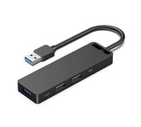 Watio Wave Hub - 6-port hub, 3x USB 3.0, 1x micro USB, 1x card reader, black, ideal for connecting multiple devices.*