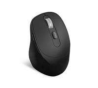 Watio Wave Mouse - Optical, ergonomic design, dual connection, rechargeable battery, black, ideal for long use and comfort in the hand.*