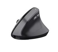 Watio Wave Mouse - Optical Mouse Wireless Ergonomic Vertical, Comfortable Design, Wireless Connection, Precise Sensor, Rechargeable Battery, Black