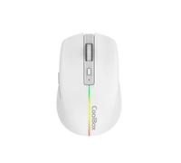 Watio Wave Mouse - Optical Mouse Wireless Rechargeable, RGB, White, Wireless Connection, Ergonomic Design, High Precision, Ideal for Gamers.*